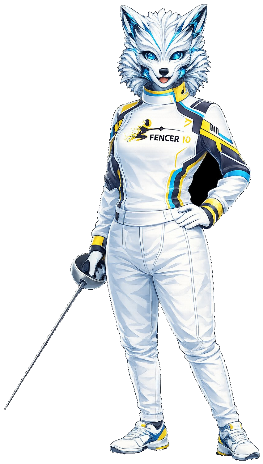 Wolfy — Fencer IQ AI mascot